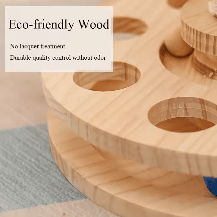 Interactive Cat Scratching Post with Ball Track - Coco & Harley - Pet Care > Toys > Cat Toys - V888-ELOSUNG13625