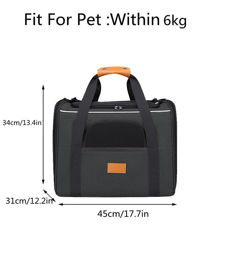 Foldable Soft-Sided Pet Carrier - Coco & Harley - Pet Care > Dog Supplies > Dog Carriers & Crates - V888-ELOSUNG35854