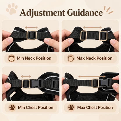 Adjustable Cat Harness and Leash Set - Small