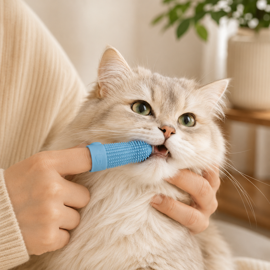 4 x Soft Silicone Pet Finger Toothbrush