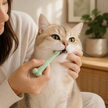 6 x Silicone Pet Toothbrush