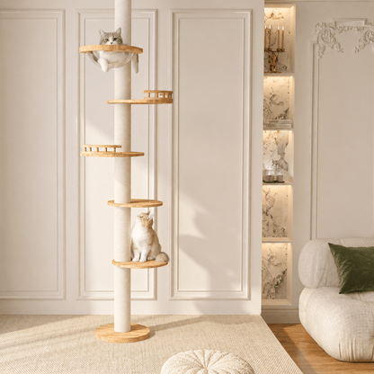 HONEYPOTCAT Sky Pillar Cat Tower - Coco & Harley - Pet Care > Cat Supplies > Cat Furniture - V390-221101B