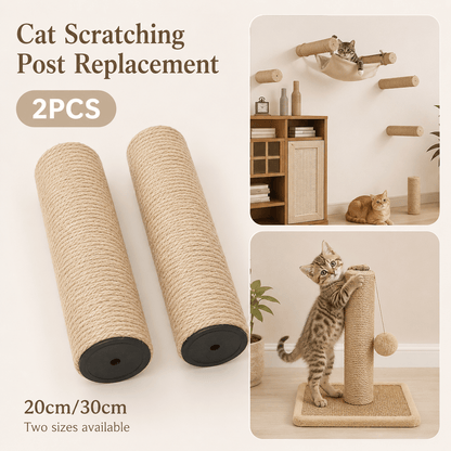 Sisal Replacement Scratching Posts - Coco & Harley - Pet Care > Cat Supplies > Cat Scratchers - V528-TWINE-POST-2PCS-20CM-684101