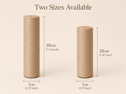 Sisal Replacement Scratching Posts - Coco & Harley - Pet Care > Cat Supplies > Cat Scratchers - V528-TWINE-POST-2PCS-20CM-684101