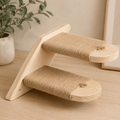 Solid Wood Wall-Mounted Cat Climbing Ladder - Coco & Harley - Pet Care > Cat Supplies > Cat Furniture - V888-ELOSUNG45579
