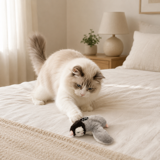 Electric Flapping Penguin Cat Toy