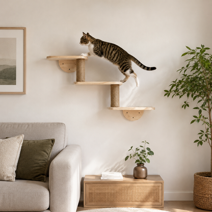 Wall Mounted Cat Climbing Shelf