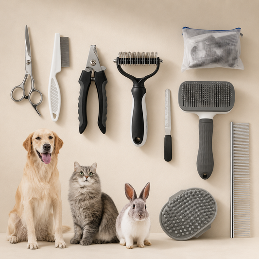 Professional 9-Piece Pet Grooming Kit