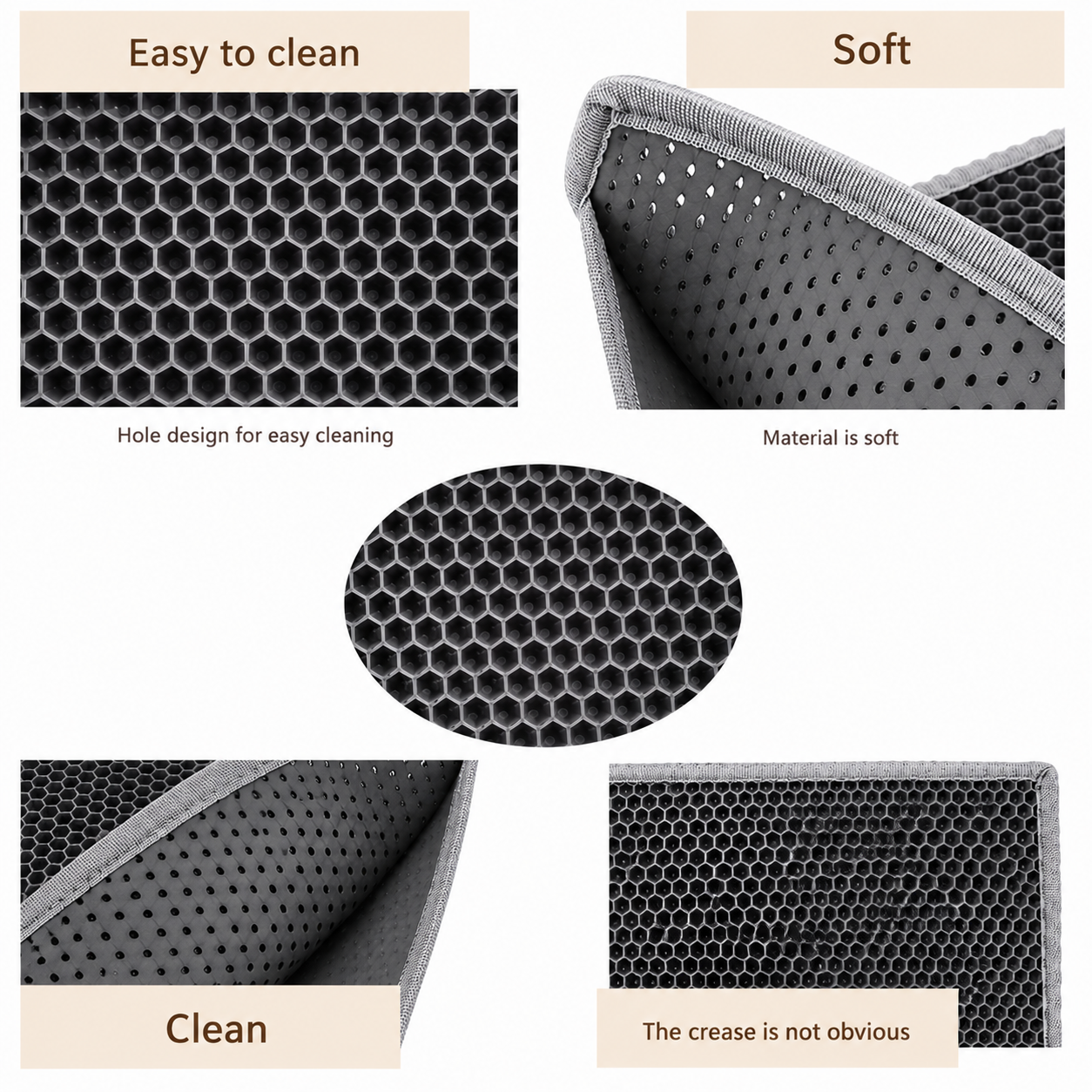 Double-Layer Cat Litter Trapping Mat