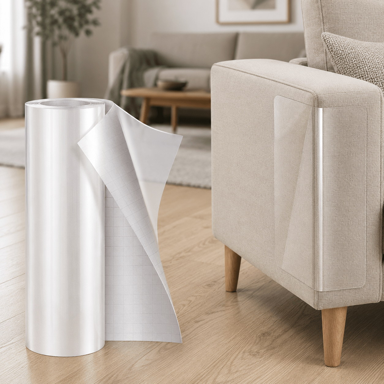 Cat Scratch Furniture Protector Film - 30cm x 5m - Coco & Harley - Pet Care > Cat Supplies > Cat Scratchers - V1237-ZY-203-2368