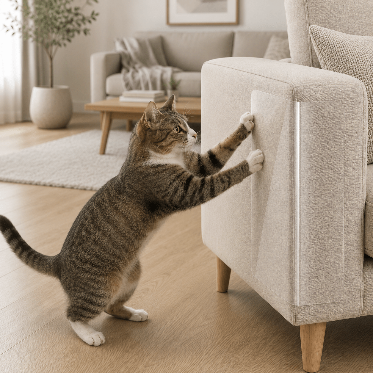 Cat Scratch Furniture Protector Film - 30cm x 5m - Coco & Harley - Pet Care > Cat Supplies > Cat Scratchers - V1237-ZY-203-2368