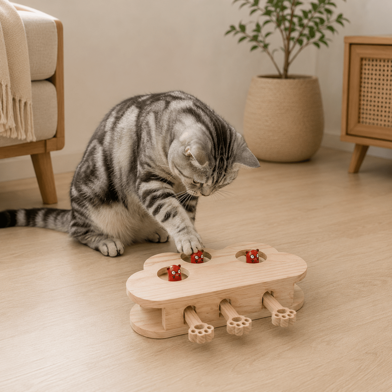 Whack-A-Mole Interactive Cat Toy - Coco & Harley - Pet Care > Toys > Cat Toys - V888-ELOSUNG41751