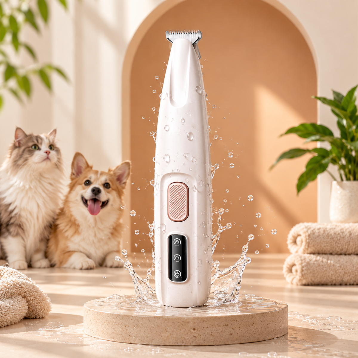 Rechargeable Cat Paw Trimmer with LED Light