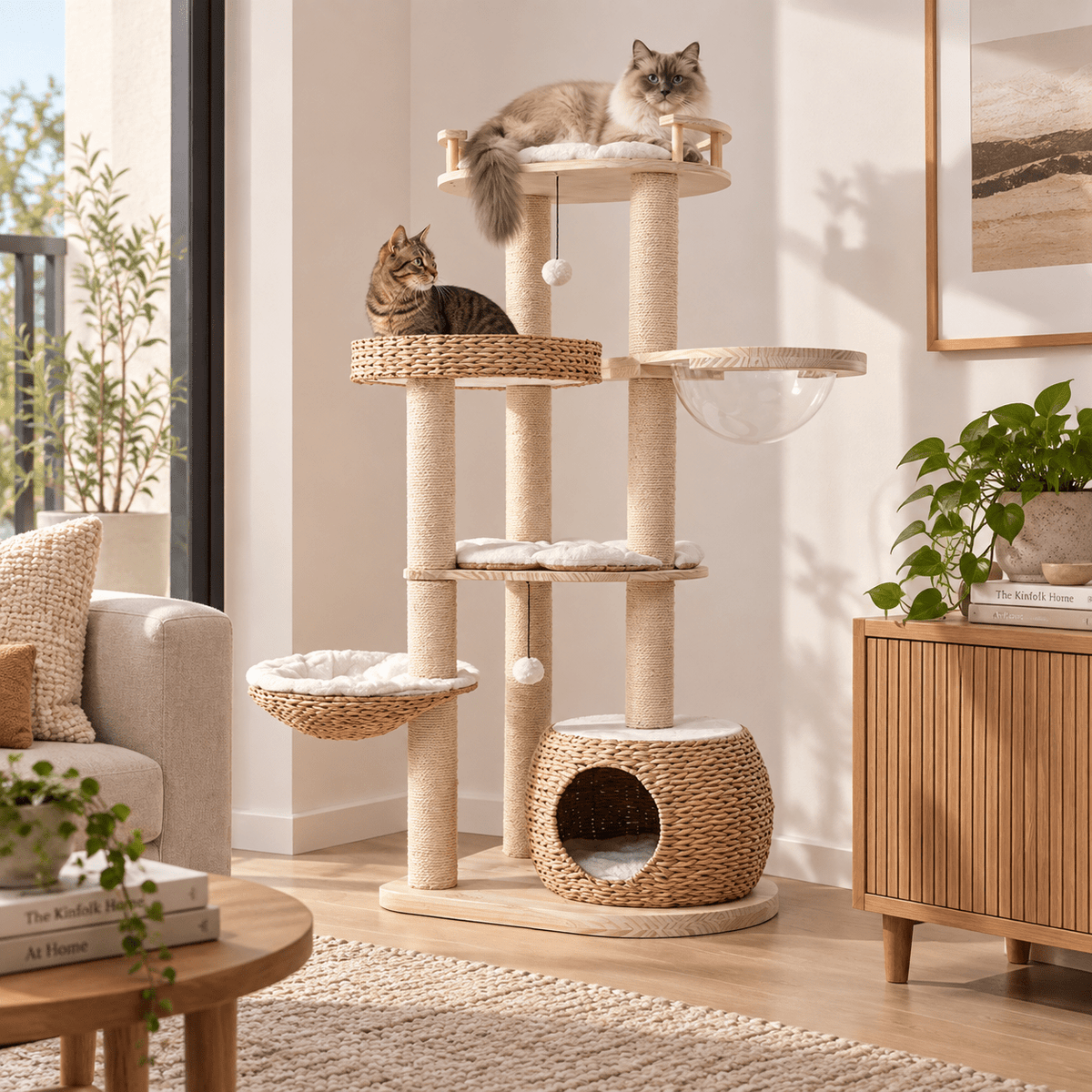 HONEYPOTCAT Cosy Woven Cat Perch 141.5cm - Coco & Harley - Pet Care > Cat Supplies > Cat Furniture - V390-210012PRO