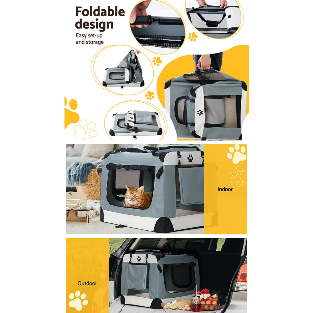 i.Pet Pet Carrier Soft 90x61CM Portable Foldable 2XL