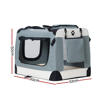 i.Pet Pet Carrier - Coco & Harley - Pet Care > Cat Supplies > Cat Carriers & Crates - PET-CARRIER-L-BL