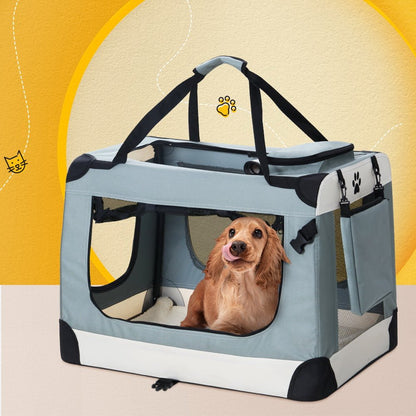 i.Pet Pet Carrier - Coco & Harley - Pet Care > Cat Supplies > Cat Carriers & Crates - PET-CARRIER-L-BL