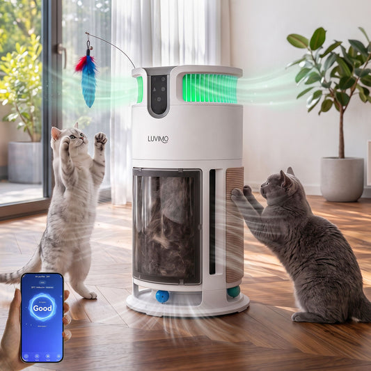 LUVIMO Pet Air Purifier with Cat Scratcher