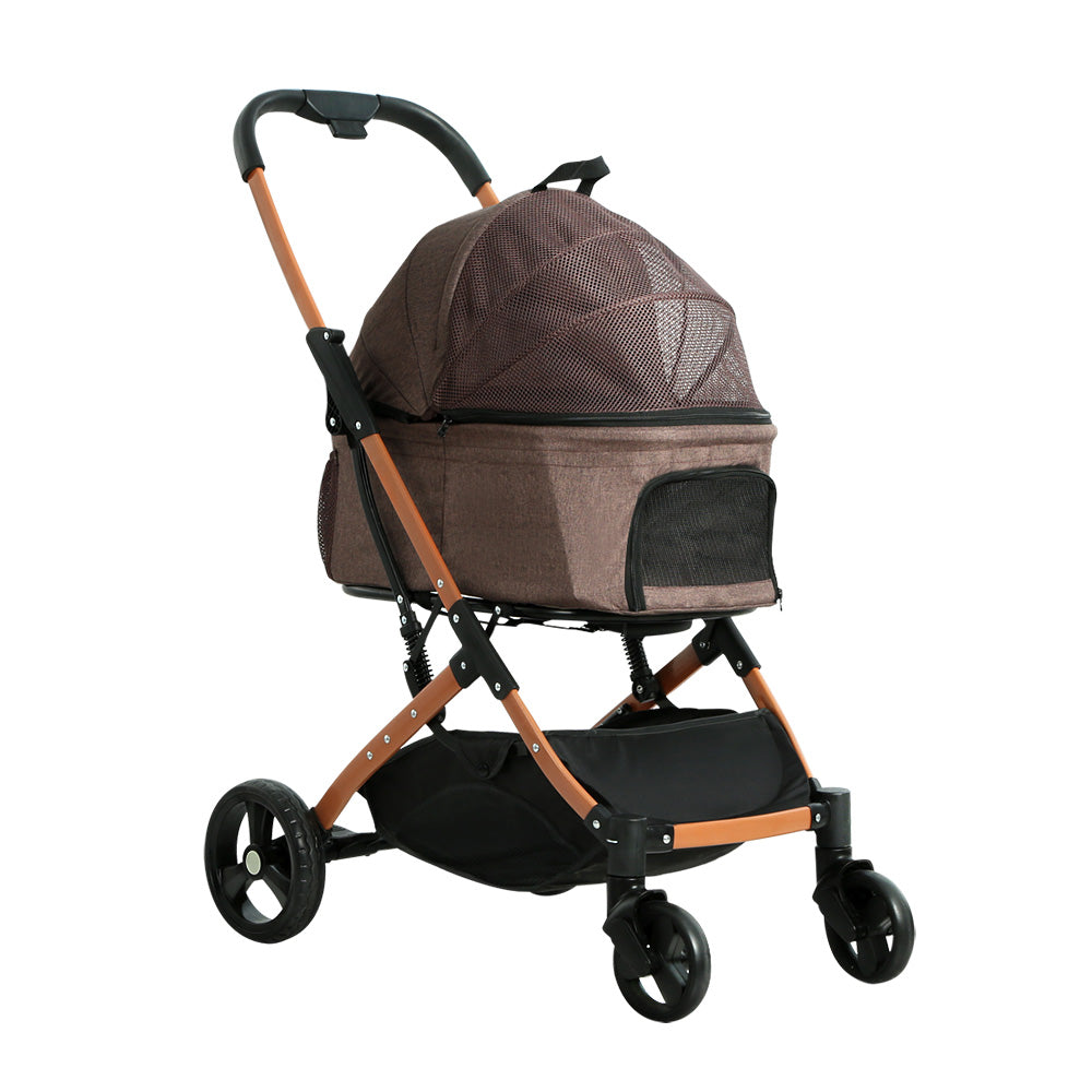 i.Pet Pet Stroller Travel Foldable 4 Wheels
