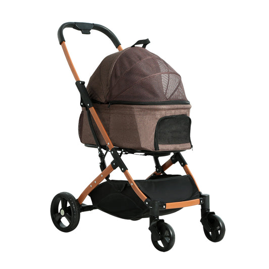 i.Pet Pet Stroller Travel Foldable 4 Wheels