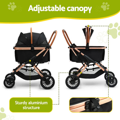 i.Pet Pet Stroller Large 4 Wheels