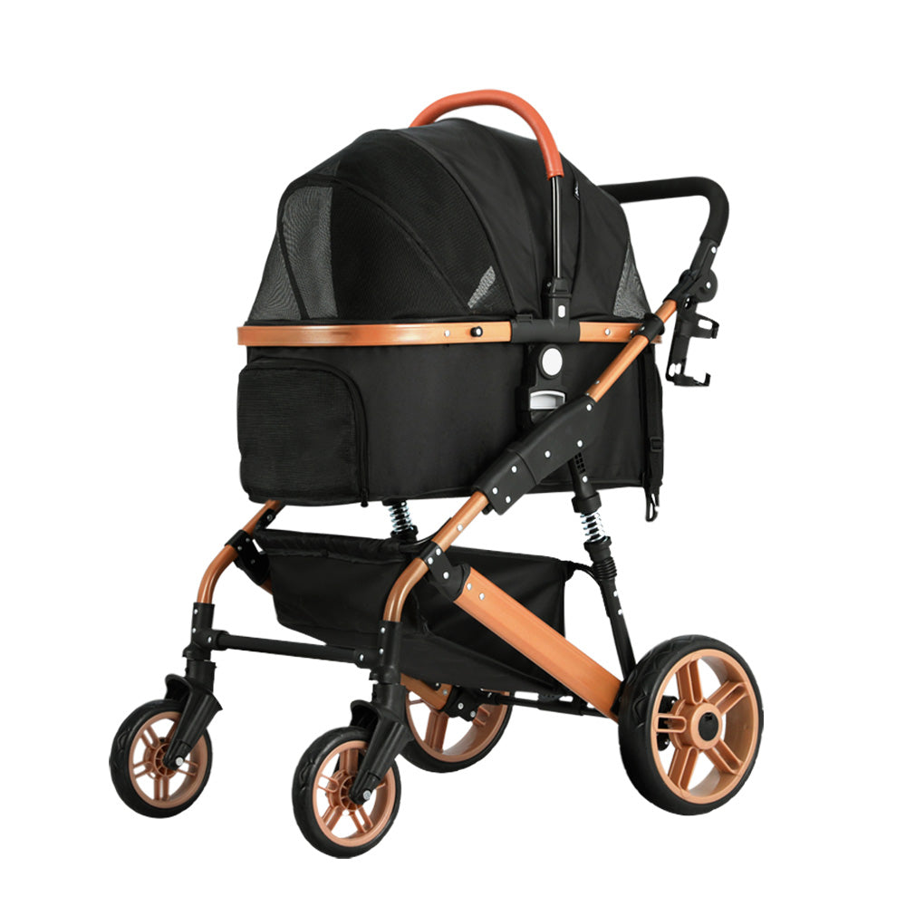 i.Pet Pet Stroller Travel Foldable 4 Wheels