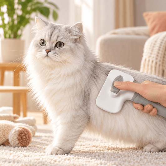 Self-Cleaning Pet Grooming Brush - Coco & Harley - Pet Care > Dog Supplies > Dog Grooming Supplies - V1258-DP02-B-1878