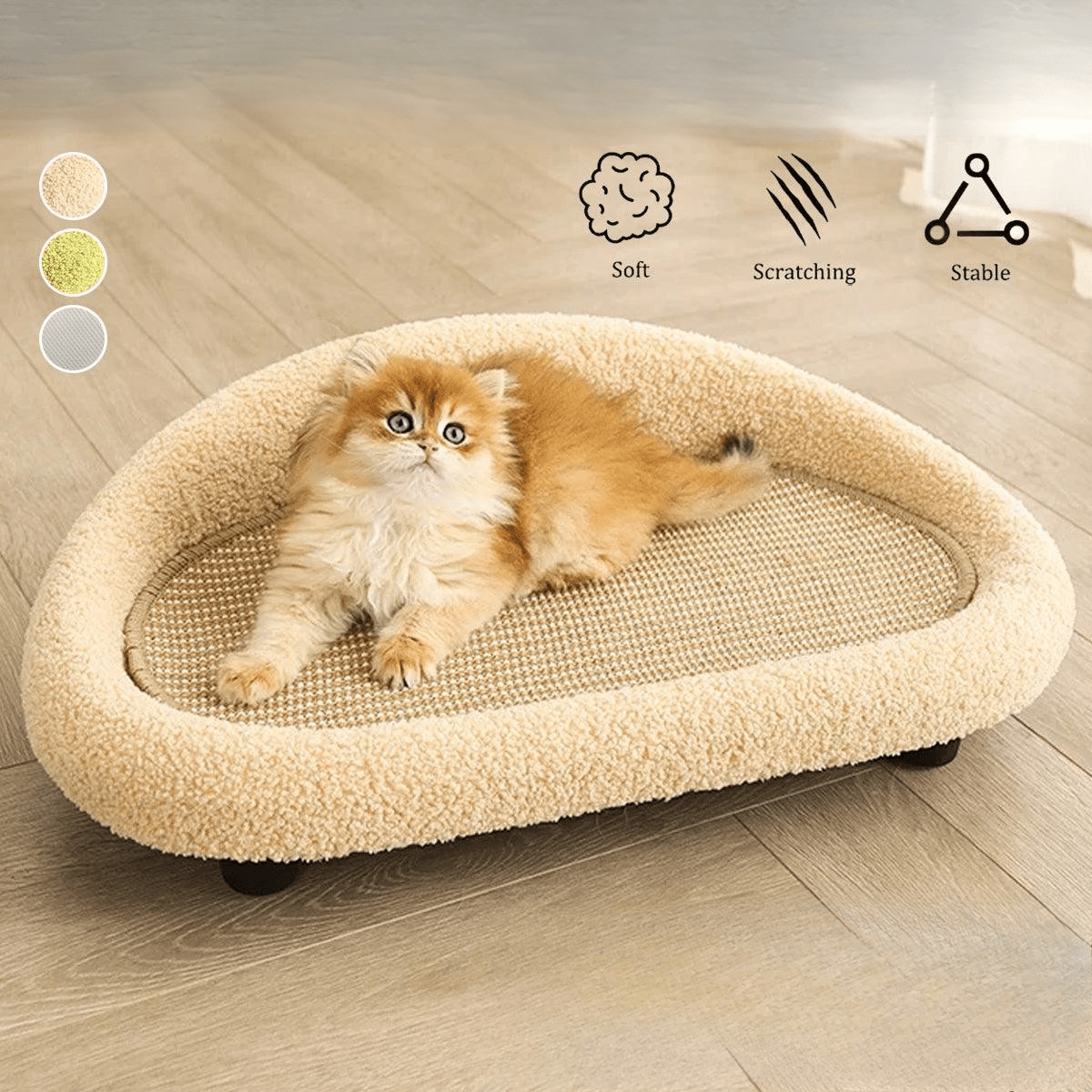 Cat Scratching Board Sofa - Coco & Harley - Pet Care > Cat Supplies > Cat Scratchers - V528-PET-SOFA-GREEN-729992