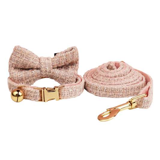 Tweed Pet Collar and Lead Set