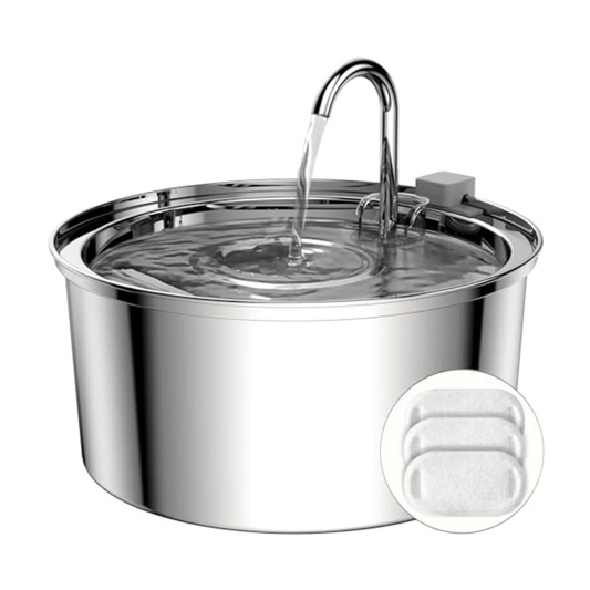 Cat Drinking Fountain - 3.2L Stainless Steel