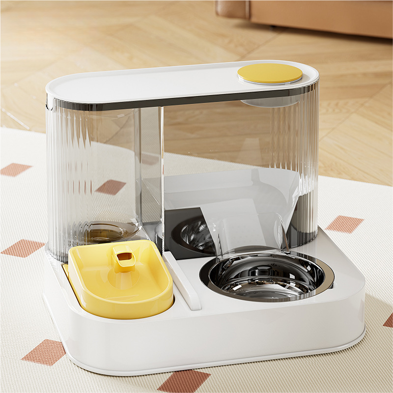Automatic Pet Feeder and Water Station (Stainless Steel)