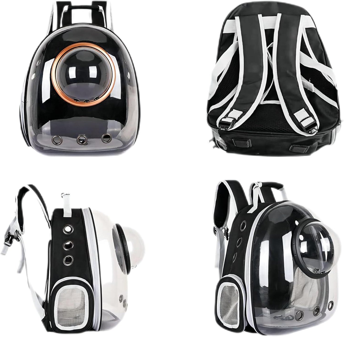 pet products Pet Space Capsule Backpack, Small Medium Cat Puppy Dog Carrier, Transparent Breathable Heat Proof, Pet Carrier for Travel Hiking Walking Camping, Grey