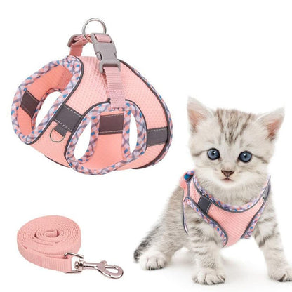 Adjustable Cat Harness with Leash