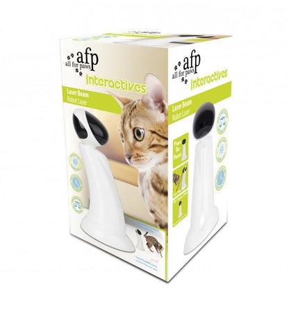 Box of All For Paws Interactives laser beam product with a cat on the packaging.