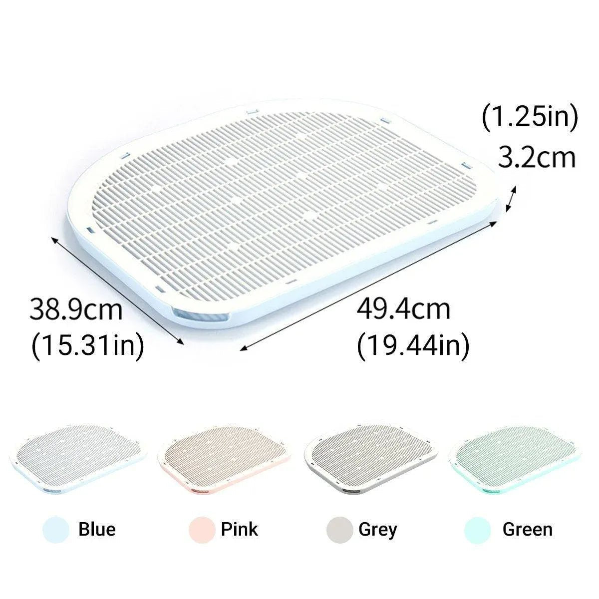 Cat Litter Trapping Mat - Coco & Harley - Pet Care > Cat Supplies > Cat Litter - V528-CAT-LITTER-MAT-BLUE-601738