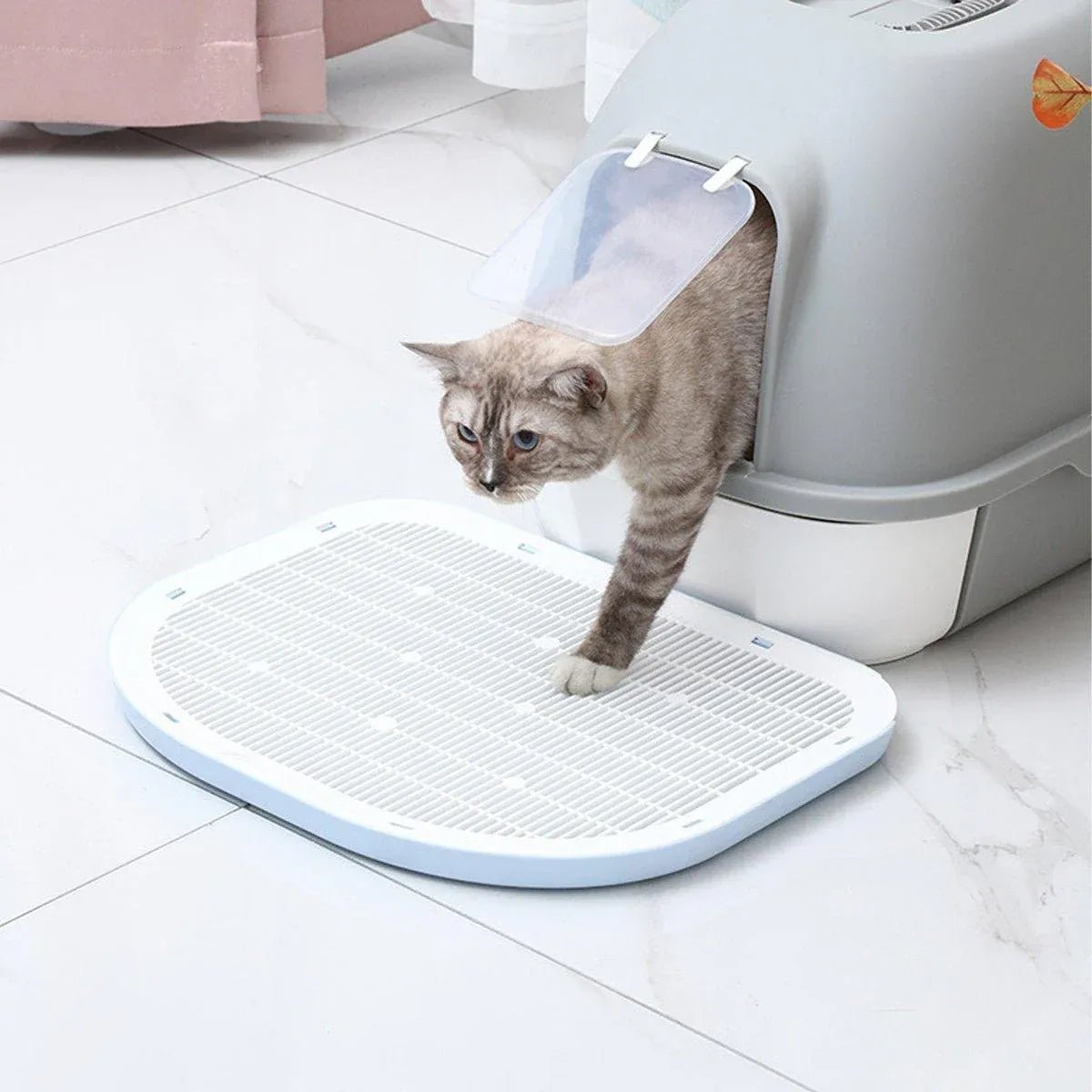 Cat Litter Trapping Mat - Coco & Harley - Pet Care > Cat Supplies > Cat Litter - V528-CAT-LITTER-MAT-BLUE-601738