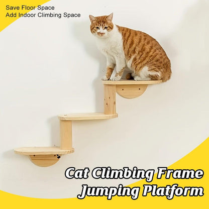 Wall Mounted Cat Climbing Shelf - Coco & Harley - Pet Care > Cat Supplies > Cat Furniture - V528-CAT-STAIRS-3-262026