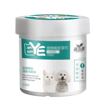 Pet Eye Cleaning Wipes - Coco & Harley - Pet Care > Cleaning & Maintenance > Pet Grooming Supplies - V528-MH00228-YBSJ-130PCS-477718