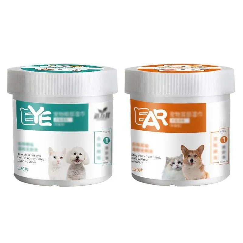 Pet Eye Cleaning Wipes - Coco & Harley - Pet Care > Cleaning & Maintenance > Pet Grooming Supplies - V528-MH00228-YBSJ-130PCS-477718