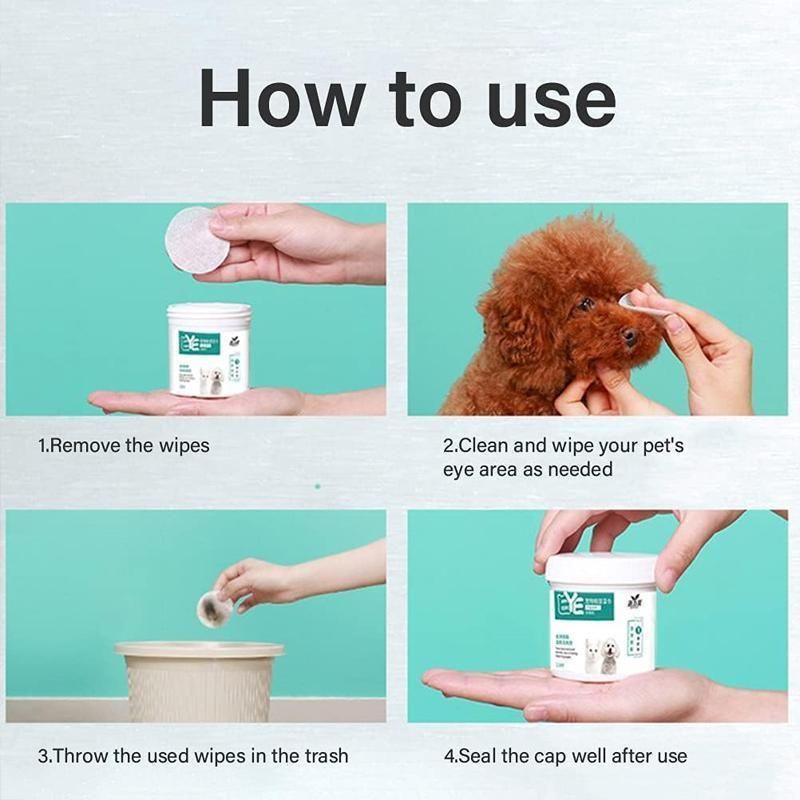 Pet Eye Cleaning Wipes - Coco & Harley - Pet Care > Cleaning & Maintenance > Pet Grooming Supplies - V528-MH00228-YBSJ-130PCS-477718