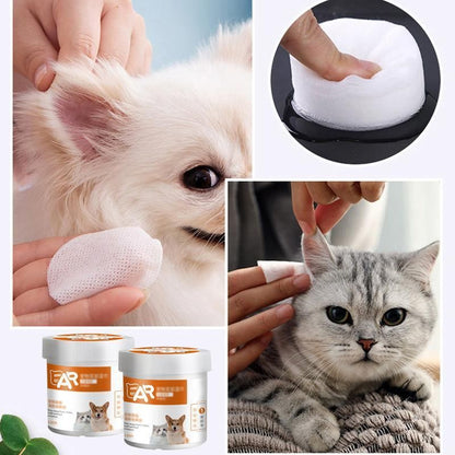 Pet Ear Cleaning Wipes - Coco & Harley - Pet Care > Cleaning & Maintenance > Pet Grooming Supplies - V528-MH00229-EBSJ-130PCS-831411