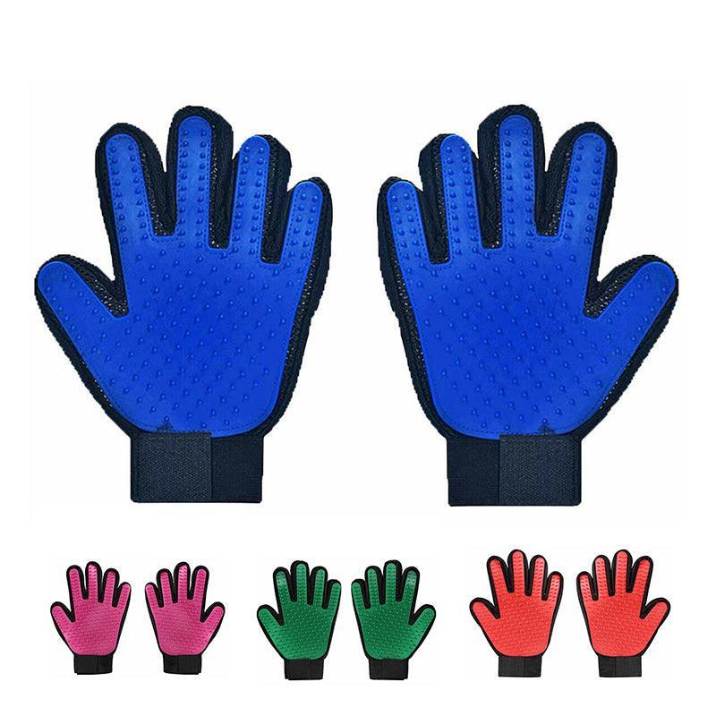 Pet Dog Cat Massage Hair Removal Grooming Comb Touch Cleaning Brush Magic Glove - Red Right Hand