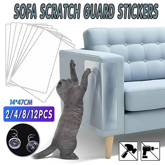Cat Couch Sofa Scratch Guard Stickers Pet Furniture Anti-Scratching Protector - 2PCS