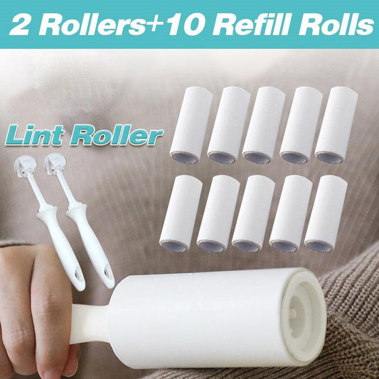 Lint Roller With Refills Sticky Remover Pet Dog Hair Clothes Sofa Dust Cleaning