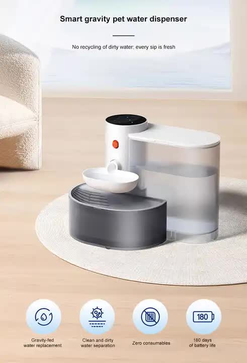 Smart Pet Water Dispenser - Automatic Water Bowl
