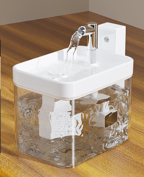 Wireless Sensor Pet Water Fountain - 1.5L - White