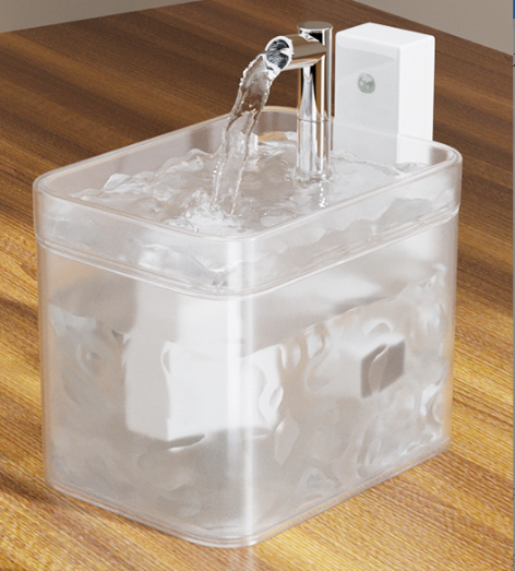 Wireless Sensor Pet Water Fountain - 1.5L - Matte White