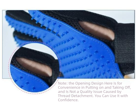 Pet Grooming Gloves x 3 pairs