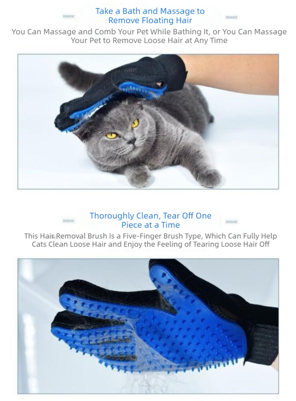 Pet Grooming Gloves x 5 Pairs