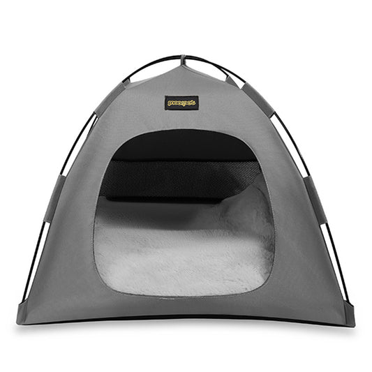 Medium Pet Tent for Cats & Dogs(Grey) - Portable Comfort Shelter with Soft Cushion